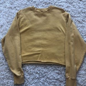 PacSun/John Galt Mustard Yellow Crewneck